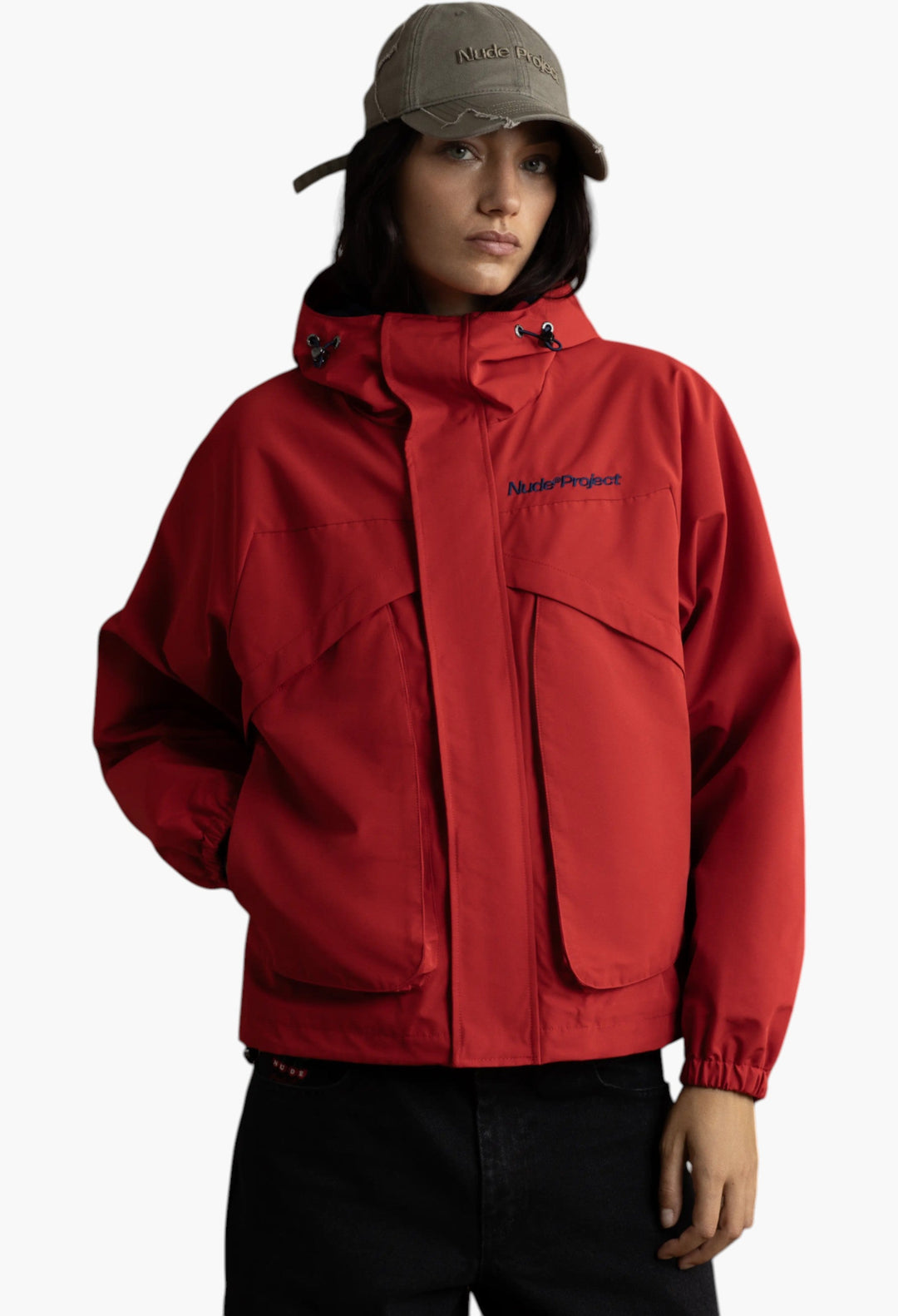 Milestones Windbreaker Jacket Red - GLAM MODA