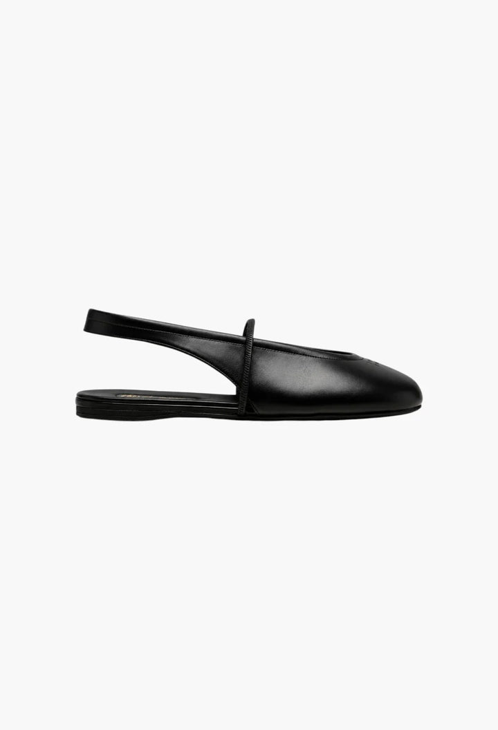 Leather slingback flats