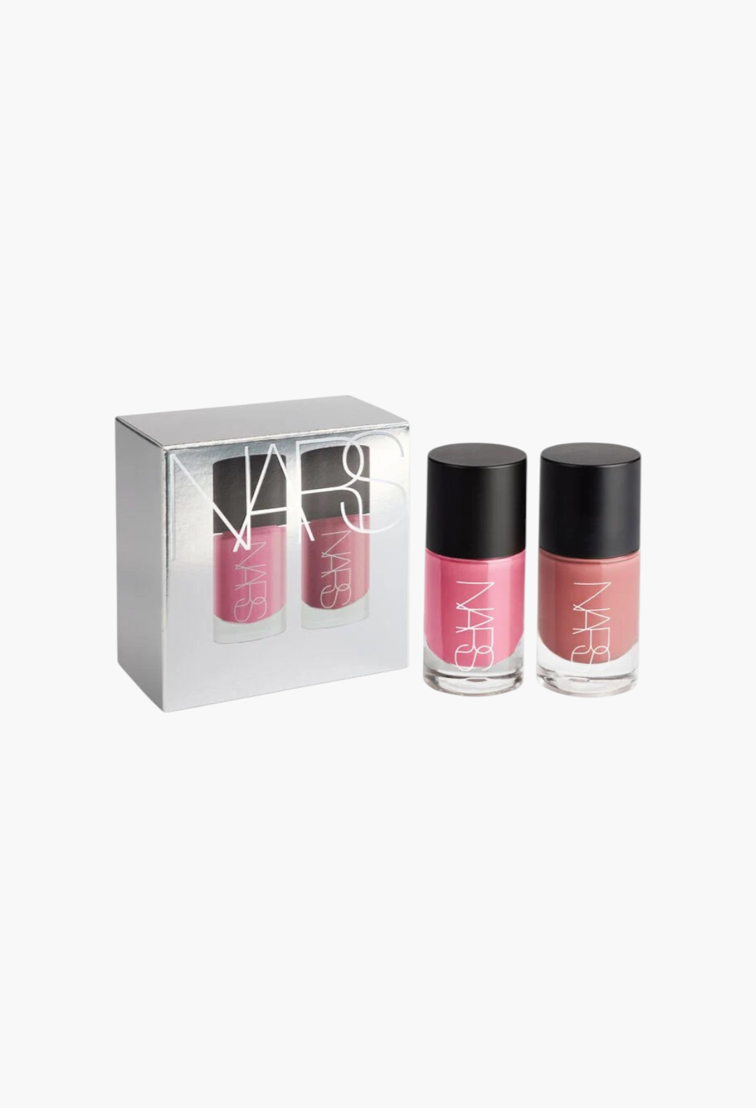 GLAM MODA Mini Insatiable Liquid Blush Duo featuring two pigment-packed shades in a silver limited edition box.