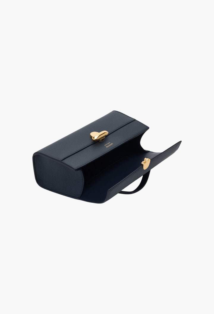 Navy Grained Leather - Symmetry Pochette - GLAM MODA