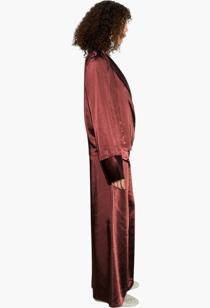 Nella Satin Wide Leg Pant - GLAM MODA
