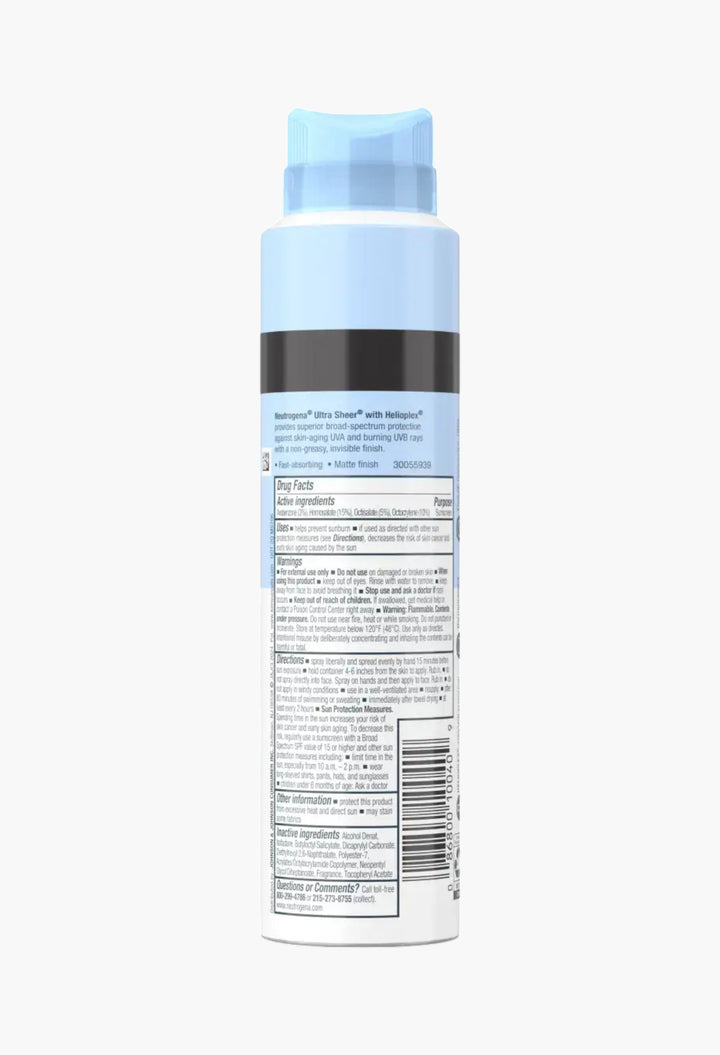 Neutrogena Ultra Sheer Body Mist Sunscreen Spray Broad Spectrum SPF 70, Lightweight, Non-Greasy & Water Resistant, Oil-Free & Non-Comedogenic UVA/UVB Sunscreen Mist, 5 oz - GLAM MODA