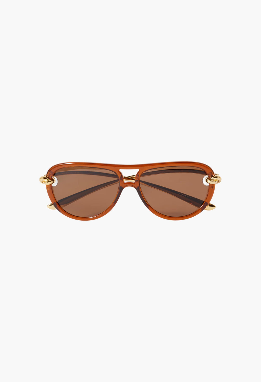 New Knot Aviator-Style Acetate And Gold-Tone Sunglasses - GLAM MODA