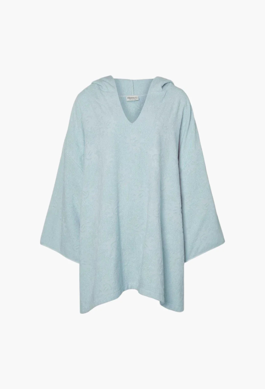 Sunny Towelling Hooded Poncho Ice Blue
