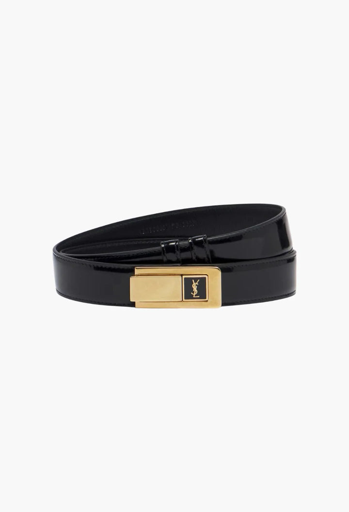 Cassandre patent leather belt