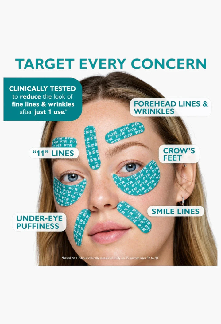 Peptide-Infused Face & Eye Tape for Wrinkles and Aging Skin
