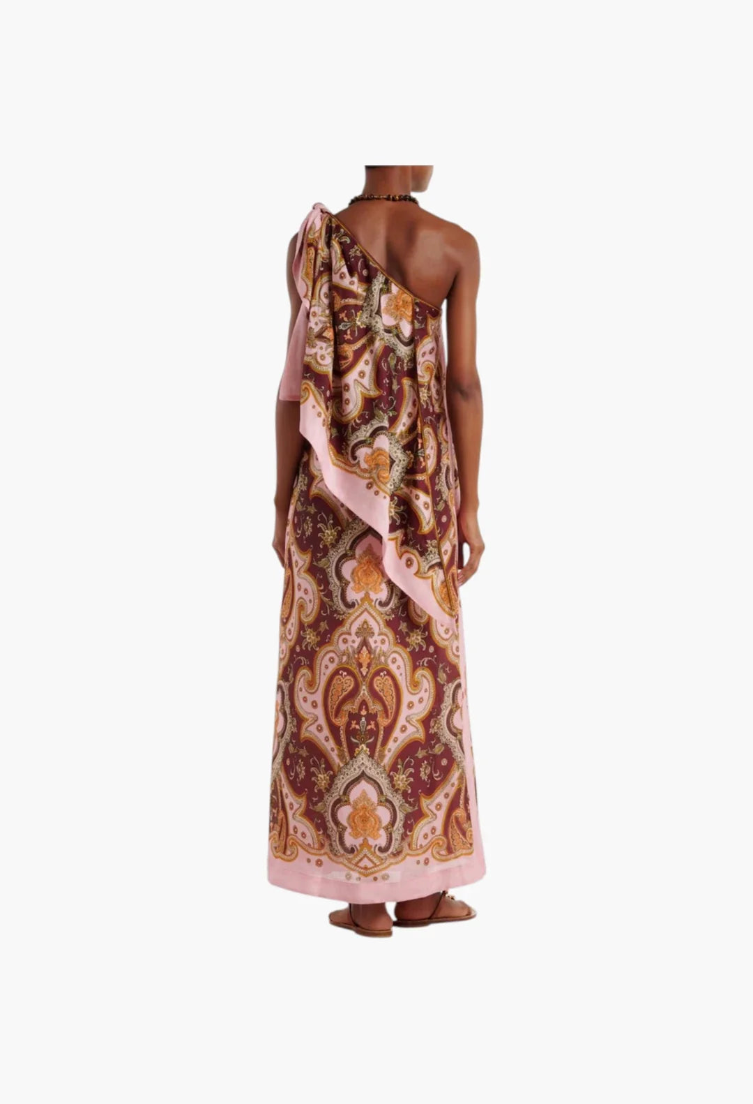 Porter Printed One-Shoulder Maxi Dress