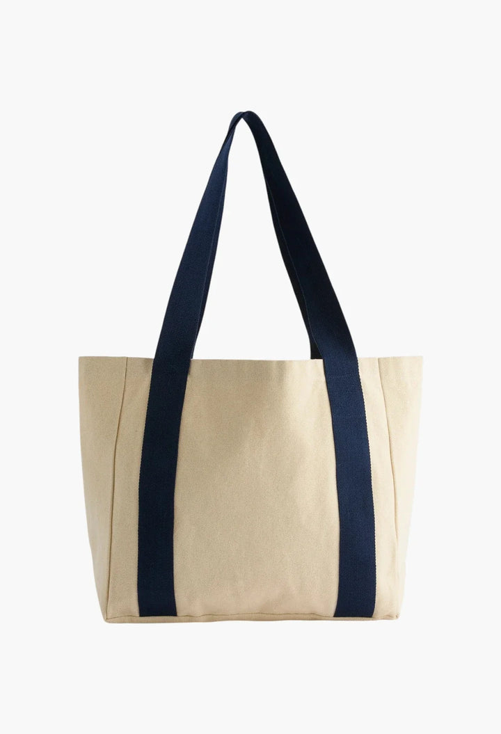 Adanola Sport 93 Tote Bag - Cream/Navy Blue