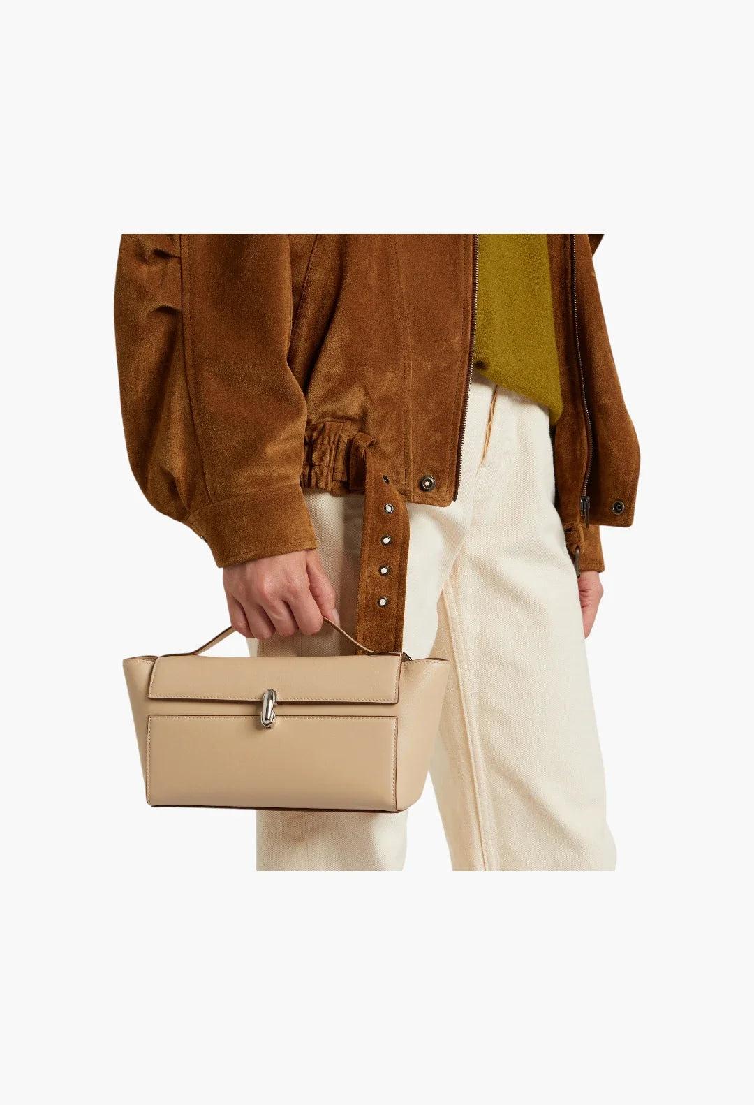 Symmetry Trapeze Small leather top-handle bag
