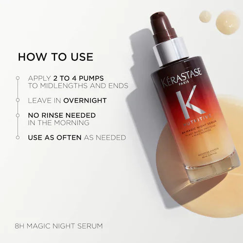 Nutritive 8H Magic Night Serum Hydrating Treatment for Dry Hair - GLAM MODA