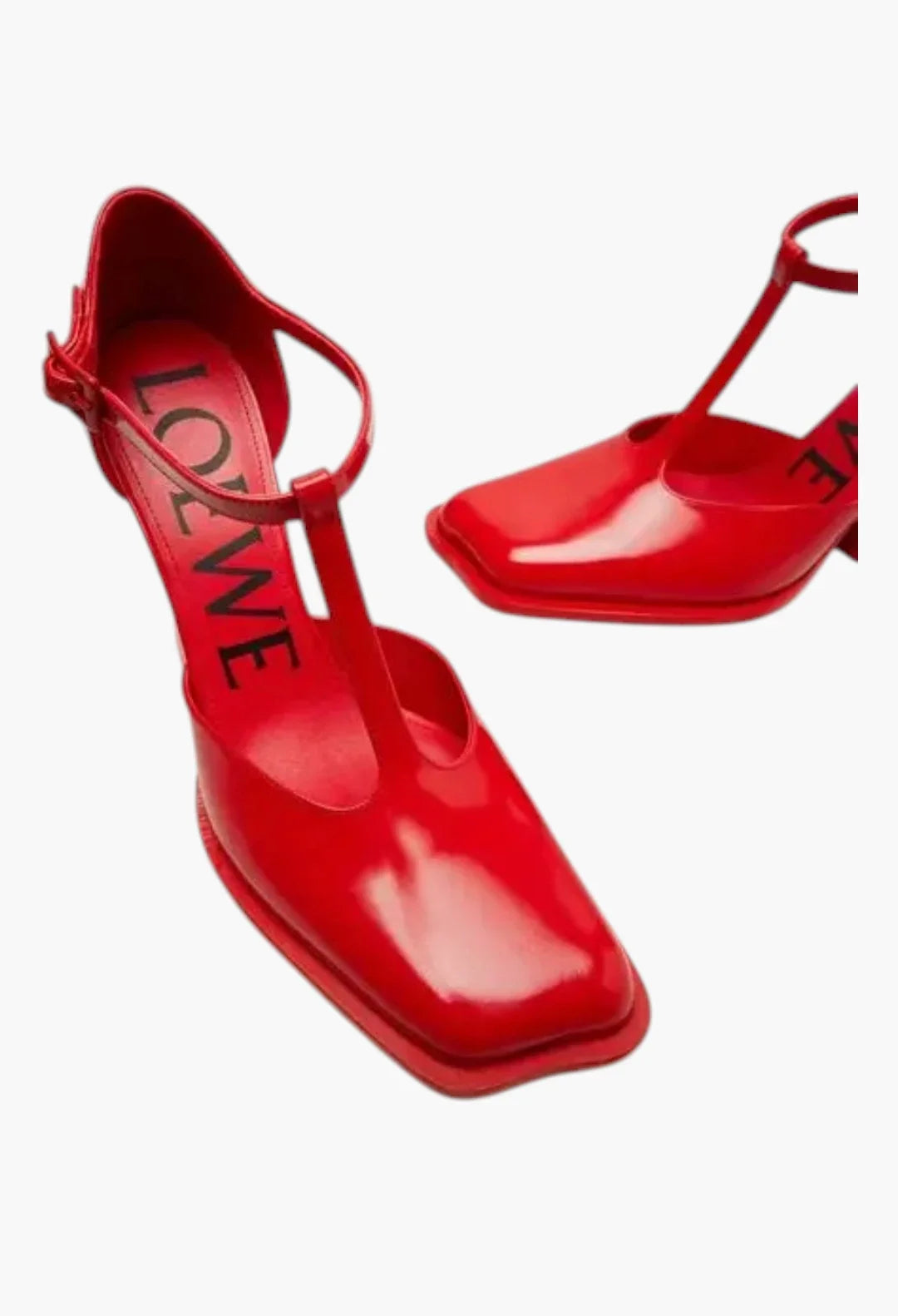 Red - Onda 90 Leather Pumps