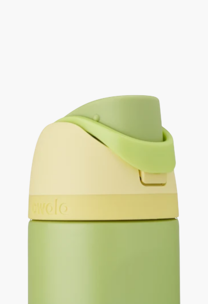 GLAM MODA Disney Princess FreeSip insulated stainless steel water bottle in sage green and pale yellow