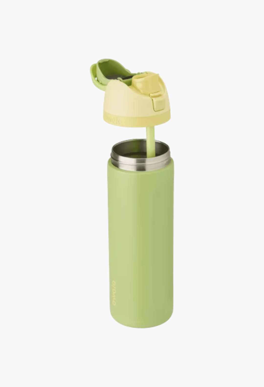 GLAM MODA Disney Princess Collection 24oz stainless steel insulated water bottle in light green with FreeSip lid
