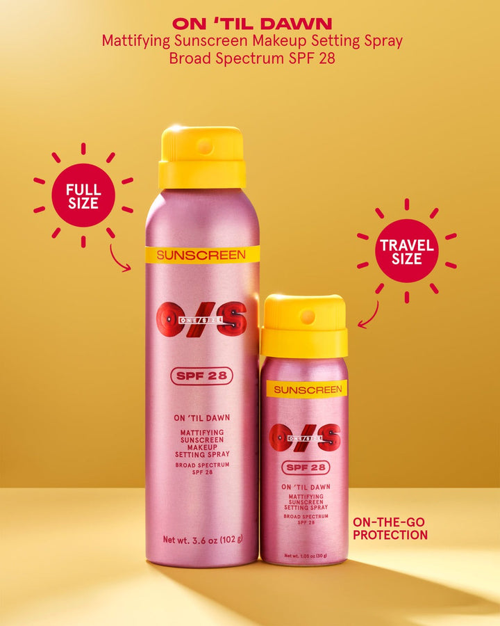On ‘Til Dawn Mattifying Sunscreen Makeup Setting Spray SPF 28 Full-Sized - GLAM MODA