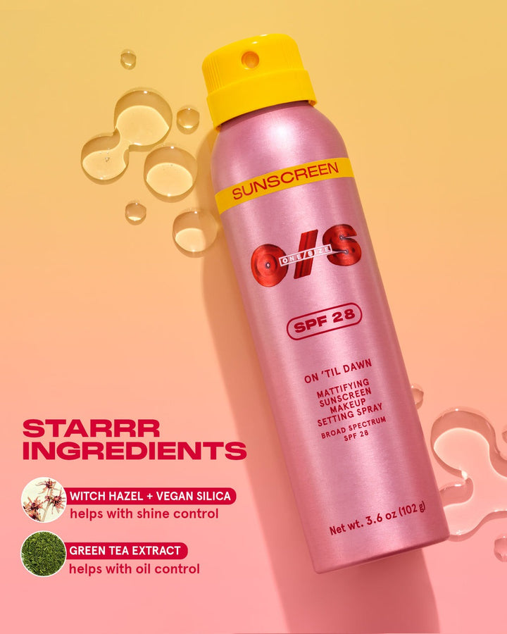 On ‘Til Dawn Mattifying Sunscreen Makeup Setting Spray SPF 28 Full-Sized - GLAM MODA