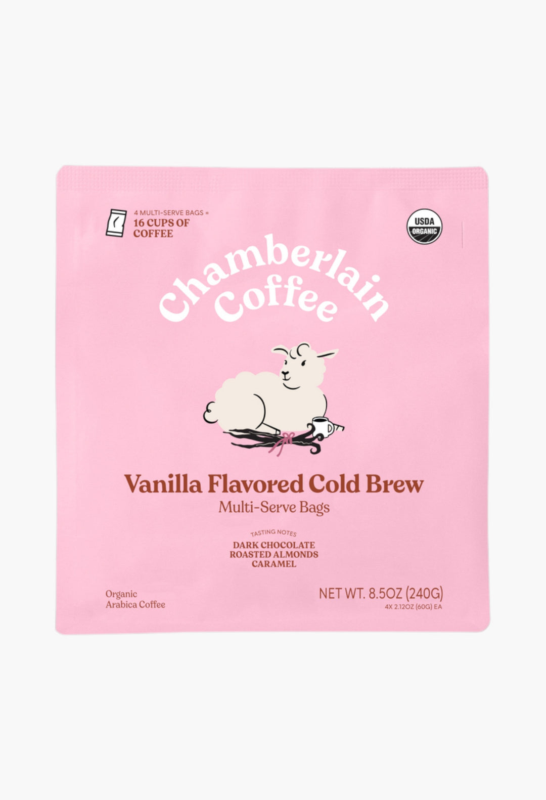 Organic Vanilla Cold Brew Elephant Large Coffee Bags