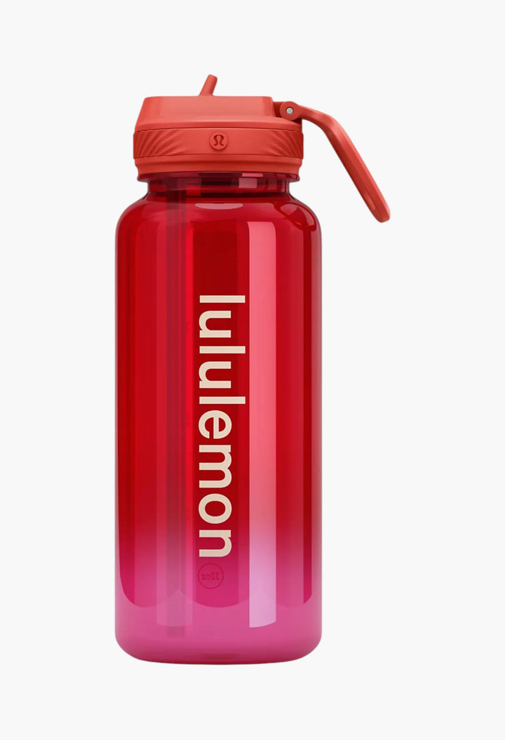 Back to Life Clear Bottle 32oz Straw Lid - GLAM MODA