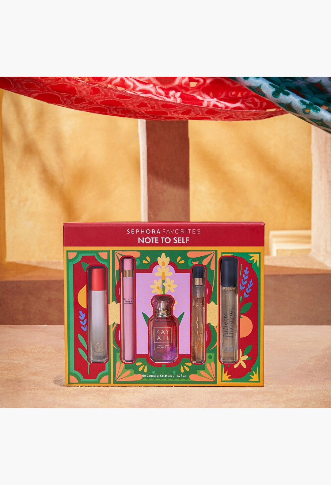 GLAM MODA Sephora Favorites Note To Self fragrance sampler kit featuring five luxury perfume travel sprays