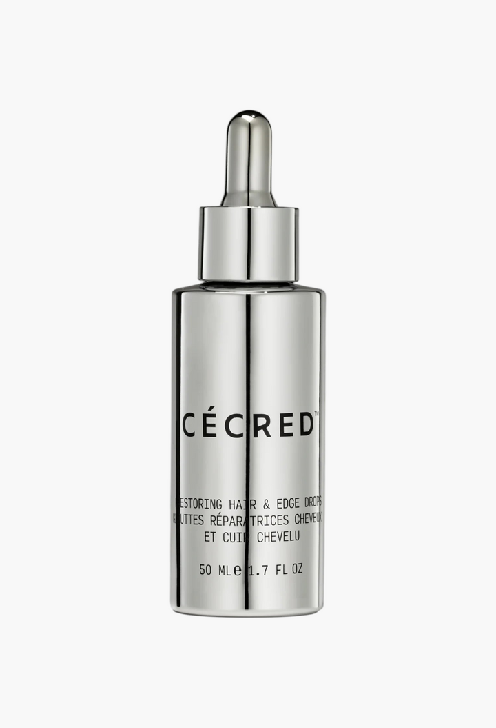 GLAM MODA Cécred Restoring Hair & Edge Drops serum bottle with Allure Best of Beauty 2025 award seal