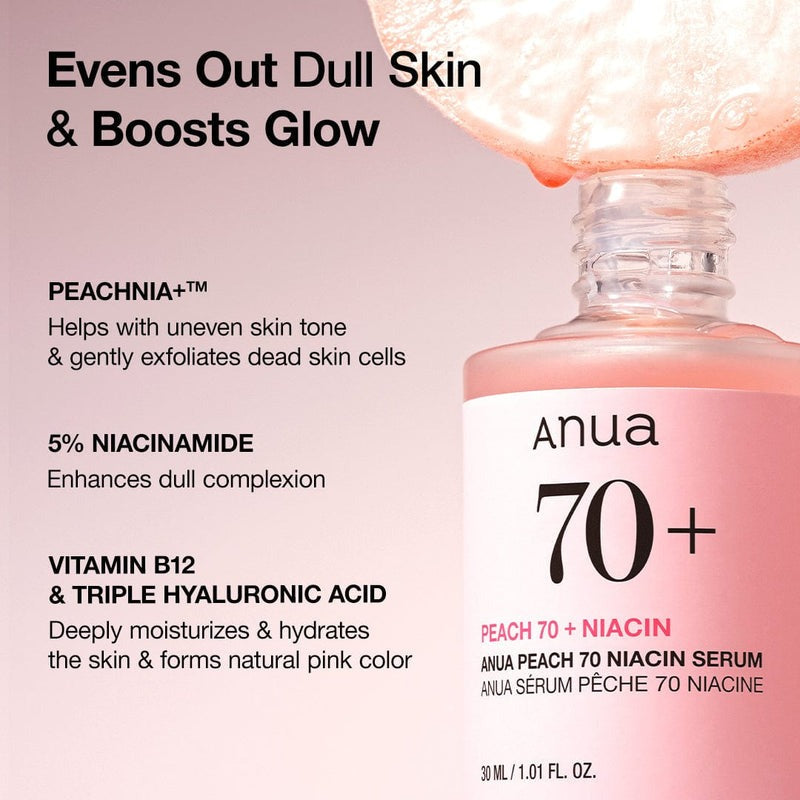Peach 70% Niacinamide Serum - GLAM MODA