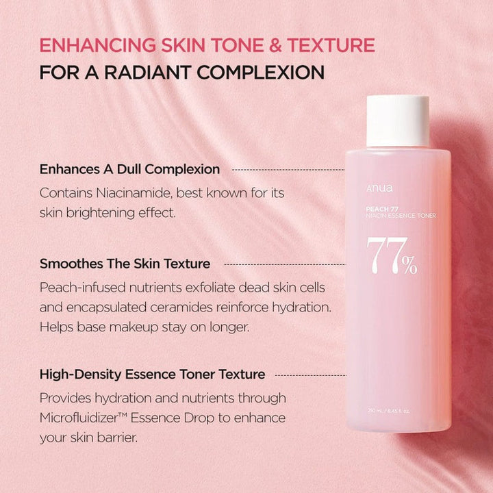 Peach 77 Niacin Essence Toner - GLAM MODA