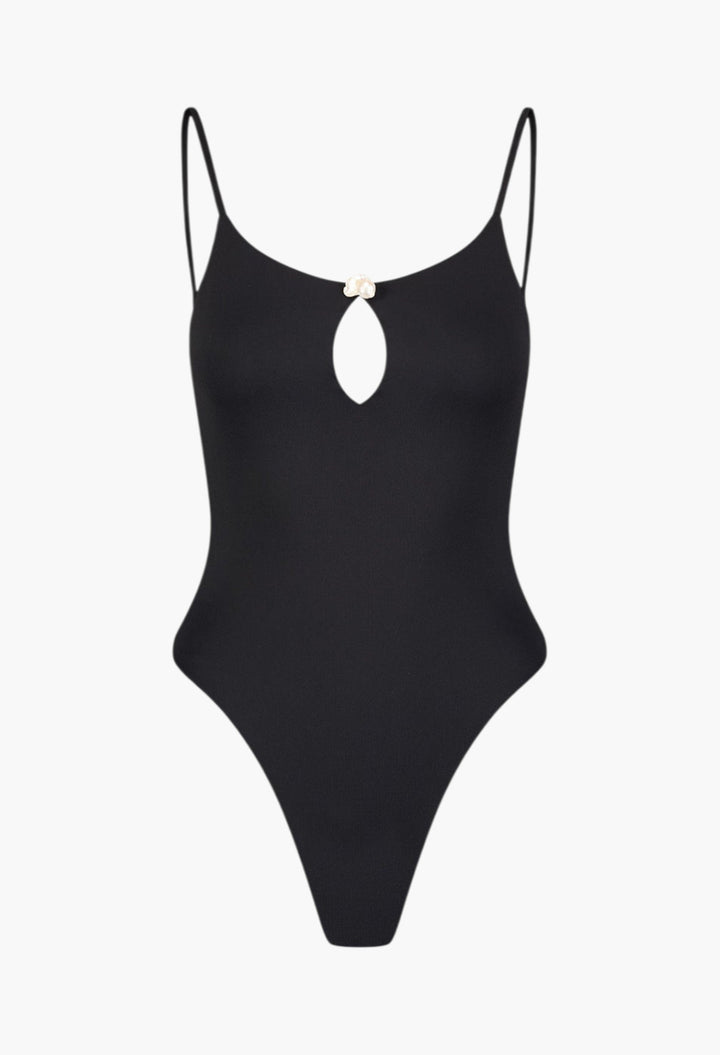 Pearl One-Piece in Black - GLAM MODA