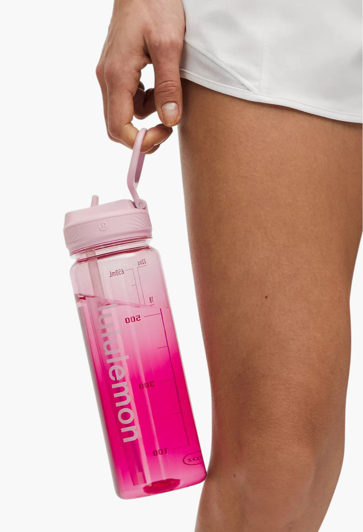 Pink Organza/Passionate/Pink Haze - Back to Life Clear Bottle 24oz Straw Lid - GLAM MODA