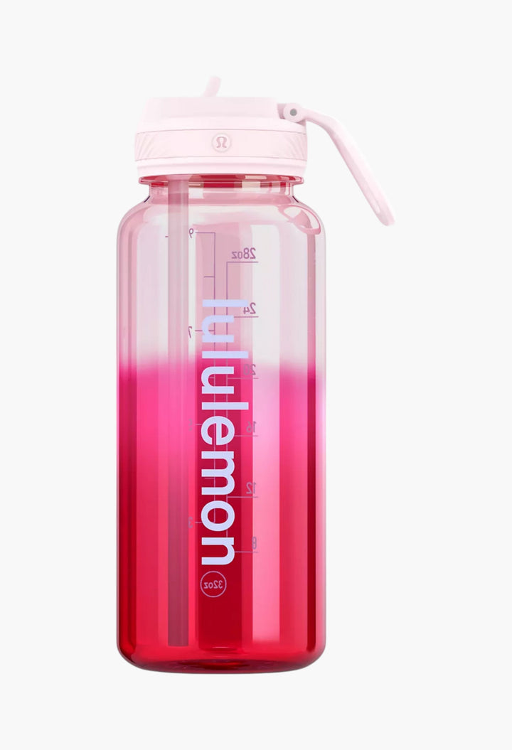 Back to Life Clear Bottle 32oz Straw Lid