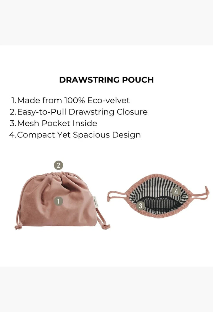 Drawstring Makeup Organizing Bag – Eco Velvet
