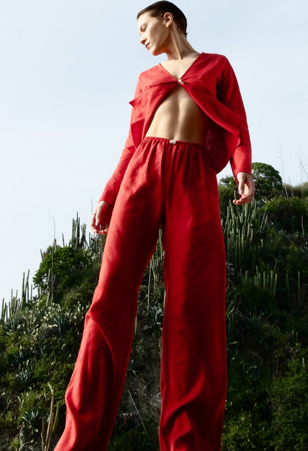 Playa Pants with Pearl - GLAM MODA