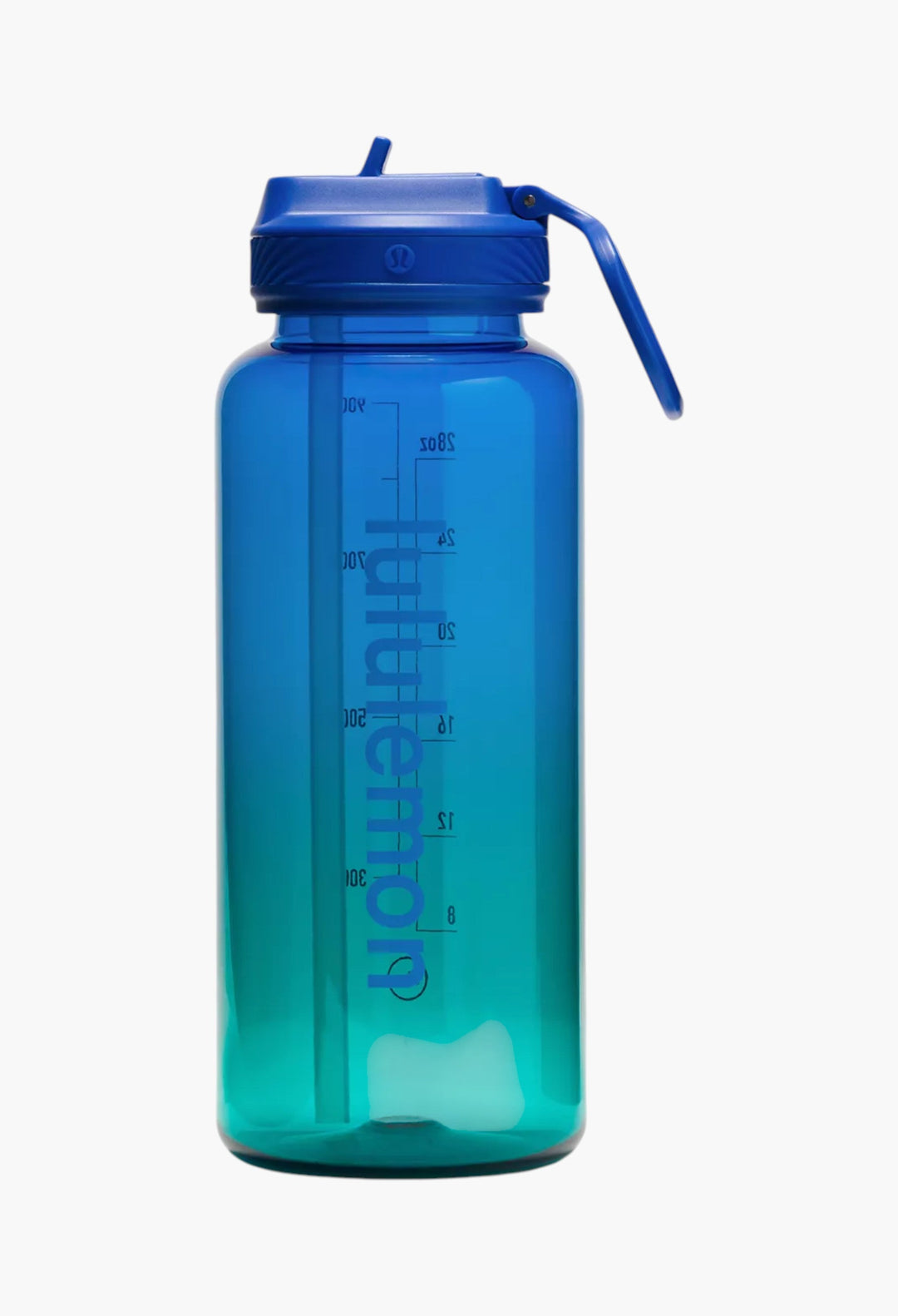 Poolside/Raceway Green - Back to Life Clear Bottle 32oz Straw Lid - GLAM MODA