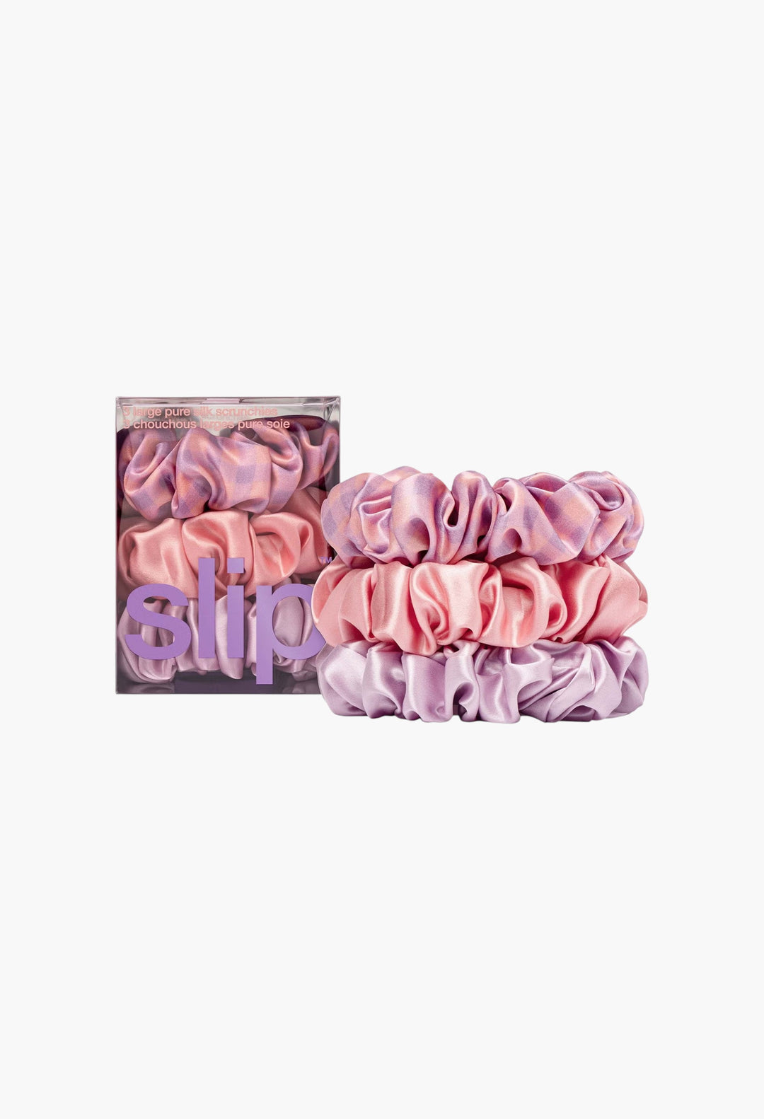 Pure Silk Large Scrunchies - Belleflower - GLAM MODA