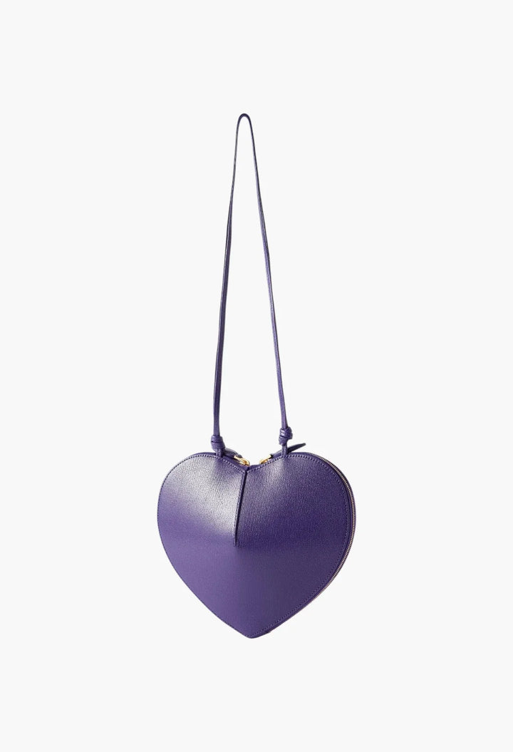 Le Coeur suede and leather shoulder bag