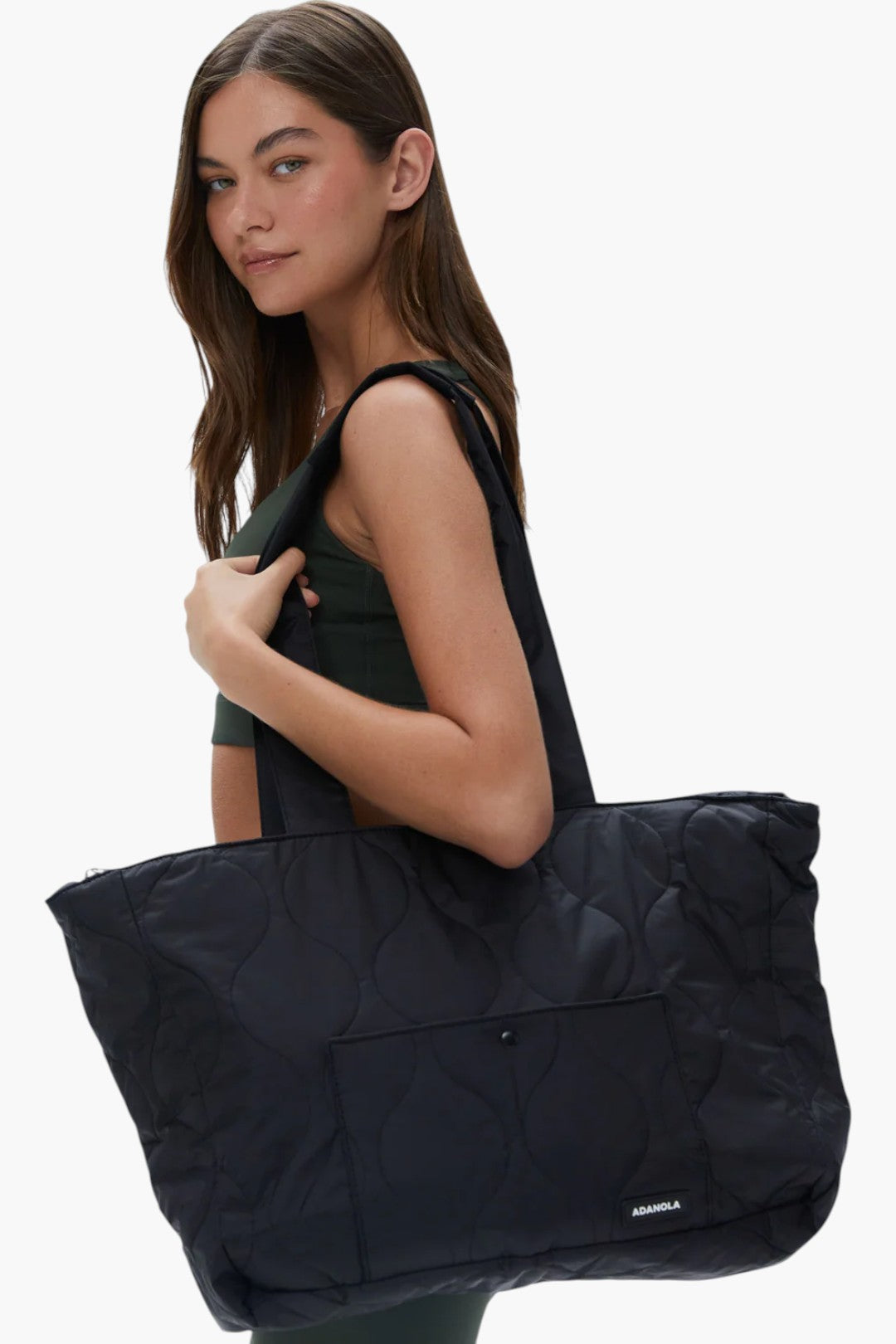 Quilted Nylon Tote Bag - Core - GLAM MODA