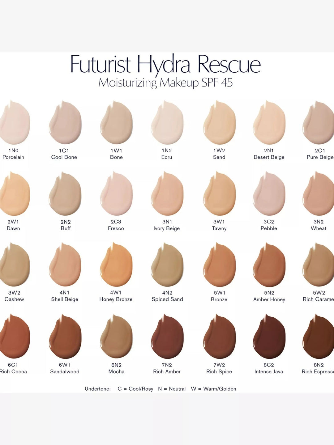 Futurist Hydra Rescue Moisturizing Makeup Spf45 35ml - GLAM MODA