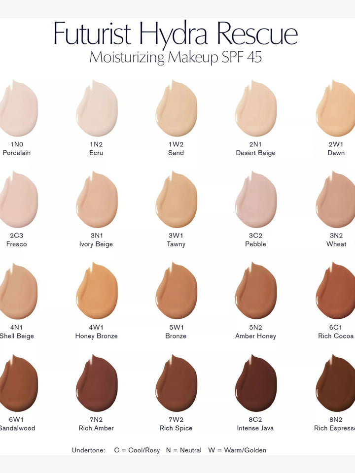 Futurist Hydra Rescue Moisturizing Makeup Spf45 35ml - GLAM MODA