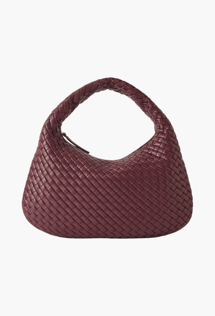 Veneta Medium Intrecciato Leather Shoulder Bag - GLAM MODA