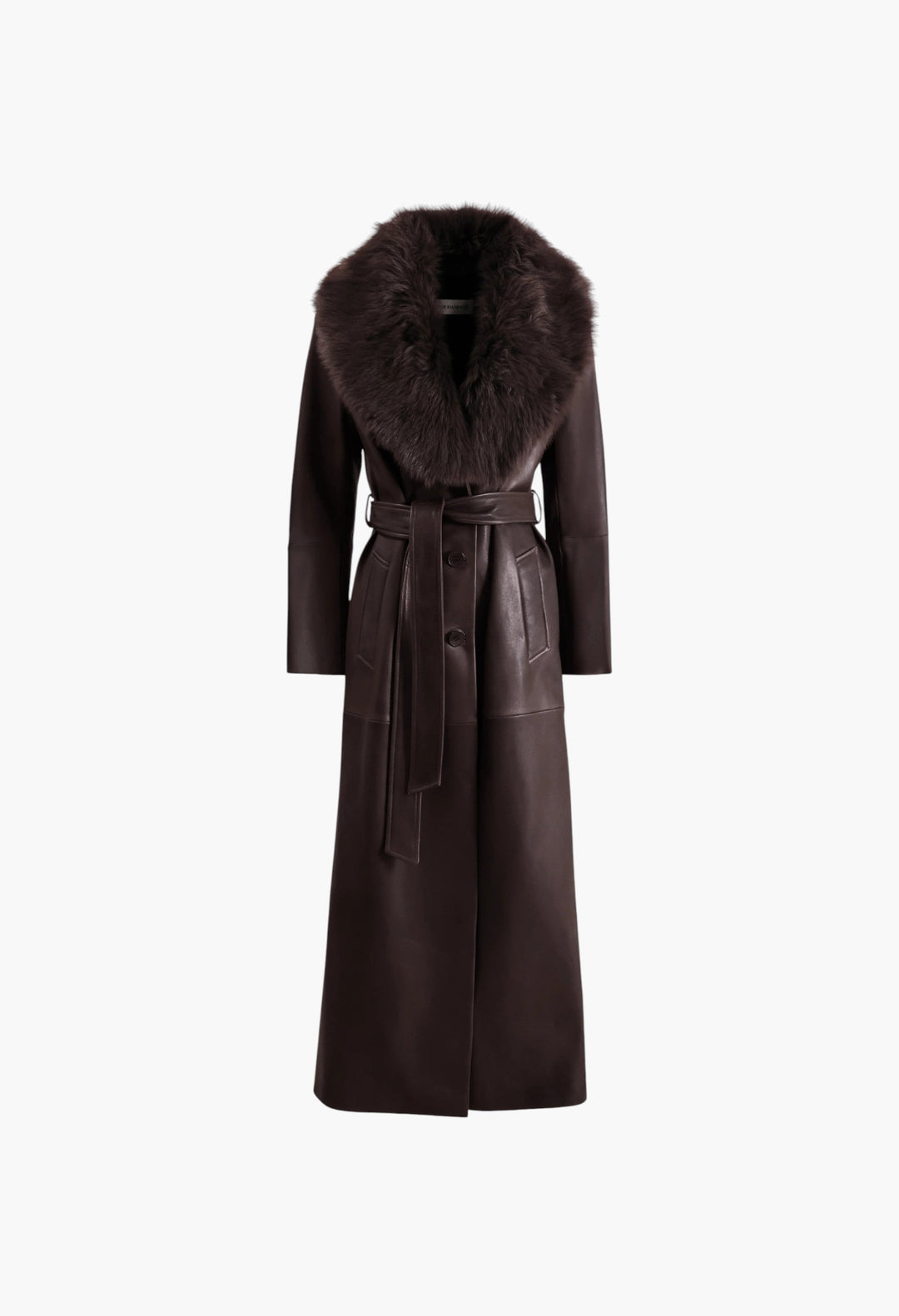 Dakota Glamorous Leather Coat - GLAM MODA