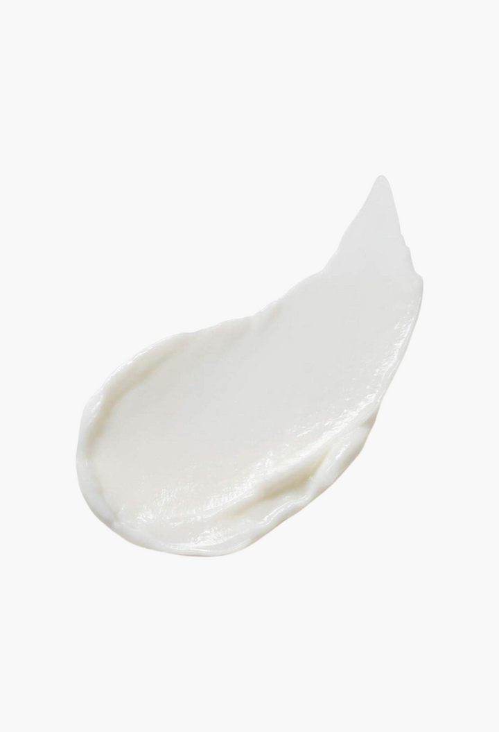 GLAM MODA Revitalizing Supreme+ Night Power Bounce Creme moisturizer swatch showing a smooth white cream texture