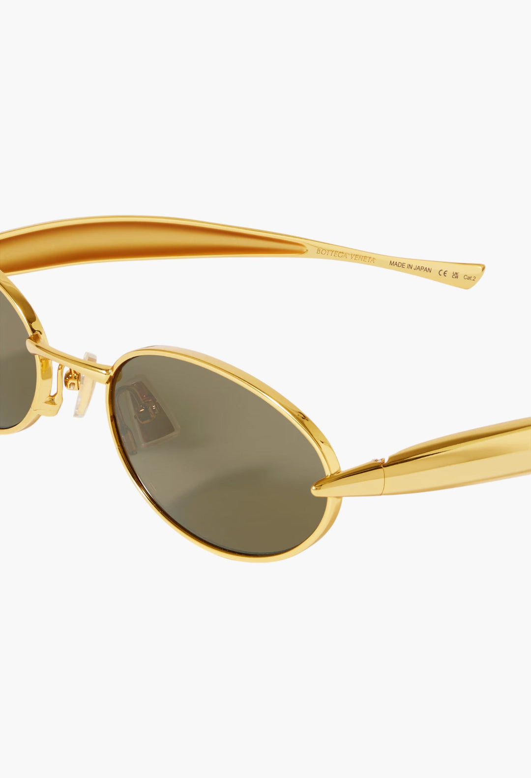 Sardine Oval-Frame Gold-Tone Sunglasses - GLAM MODA