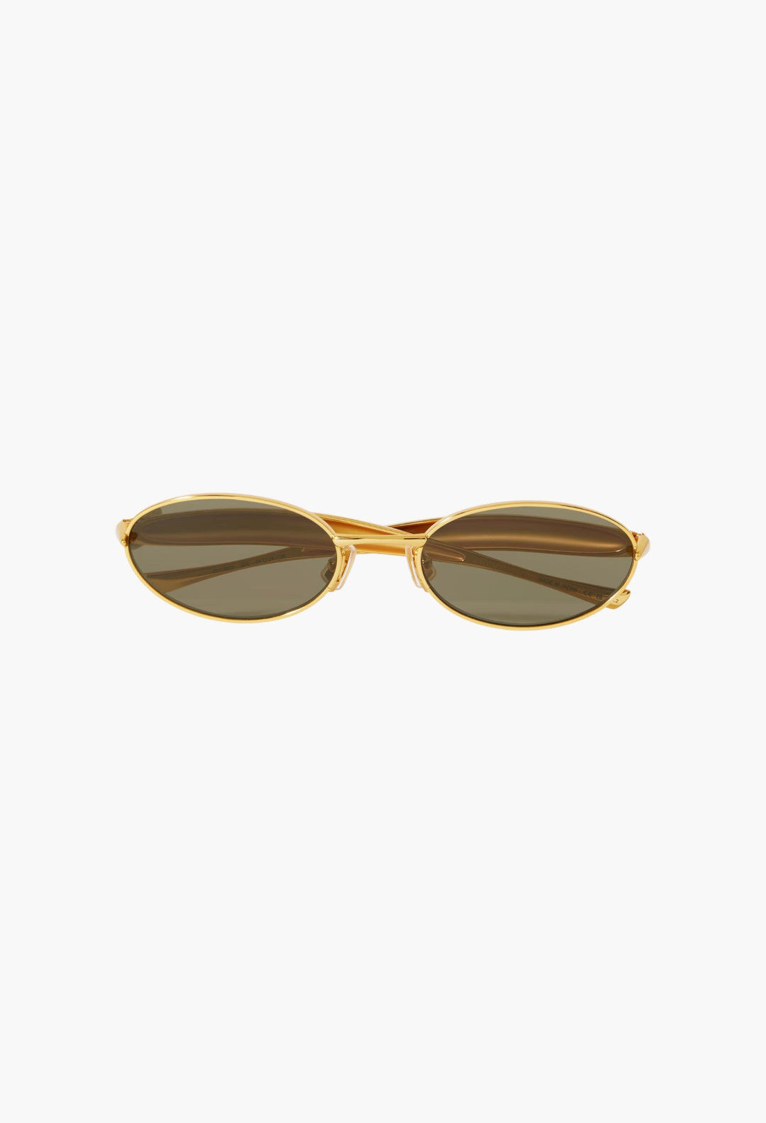 Sardine Oval-Frame Gold-Tone Sunglasses - GLAM MODA