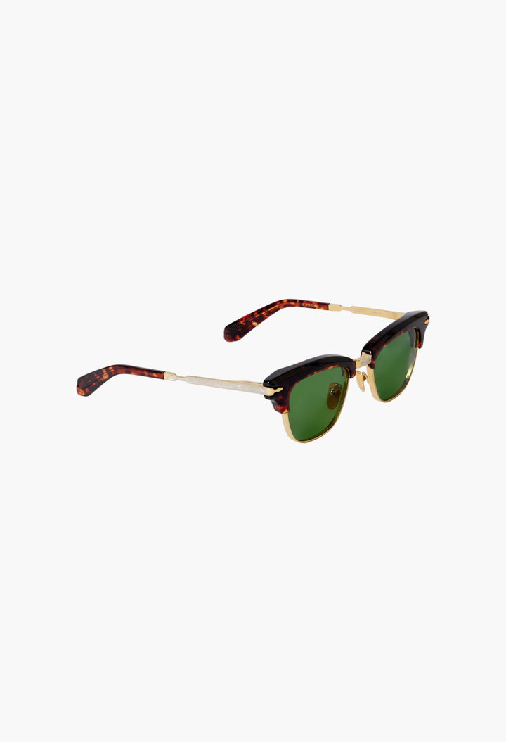 Sartre D-Frame Tortoiseshell Acetate And Gold-Tone Sunglasses - GLAM MODA