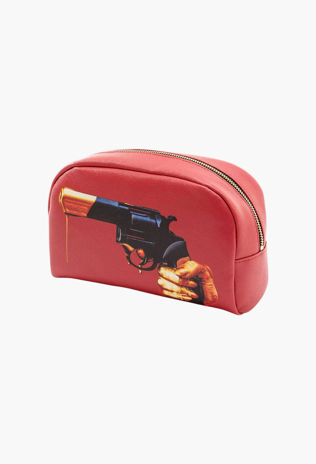 Seletti Wears TOILERPAPER Revolver Faux-Leather Cosmetics Bag 23cm X 13cm - GLAM MODA