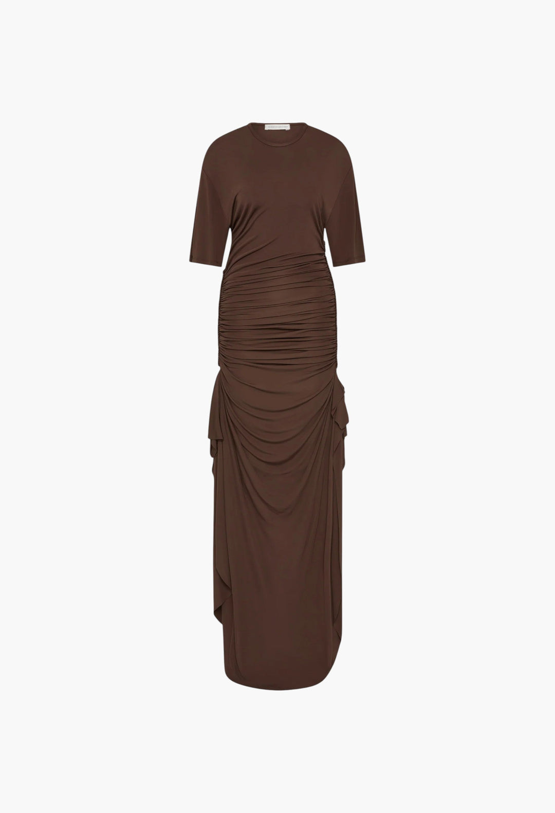 Shibari Jersey Ruche Tee Dress - GLAM MODA