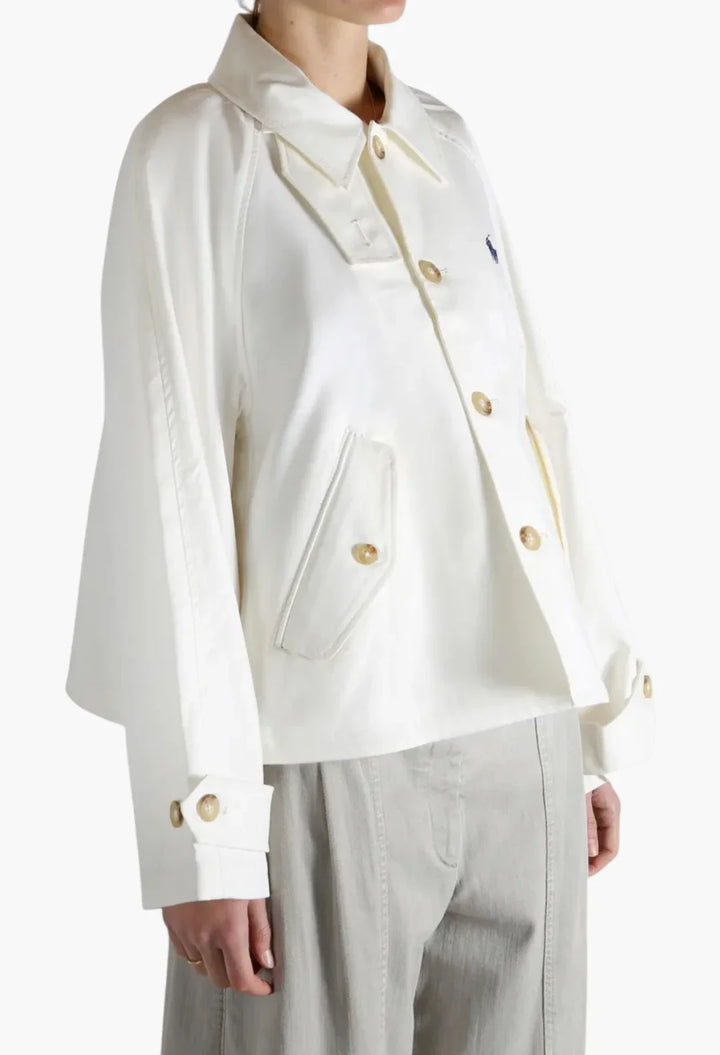 logo-embroidered jacket