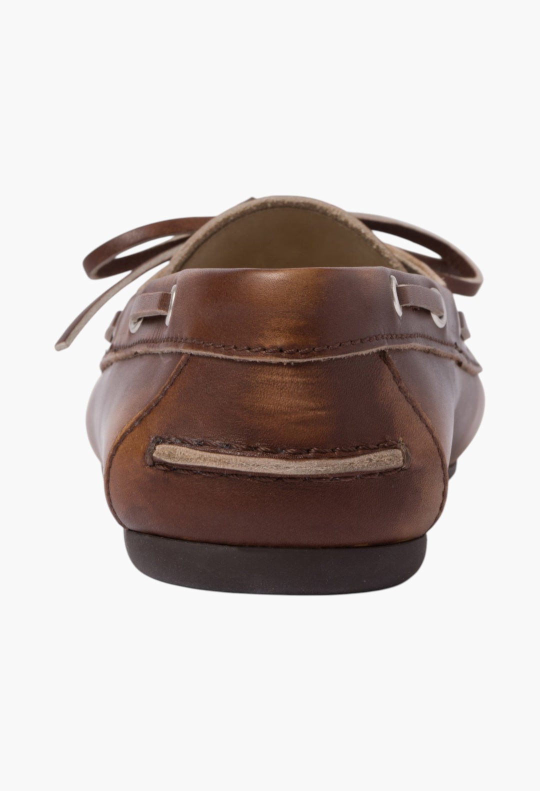 Sienna - Unlined Bleached Leather Boat Shoes - GLAM MODA