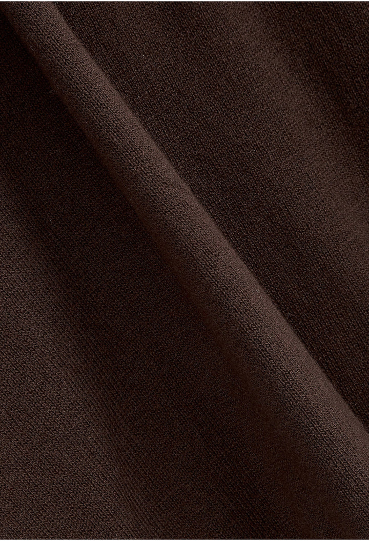 Sleeve Layered Cardigan, Brown - GLAM MODA