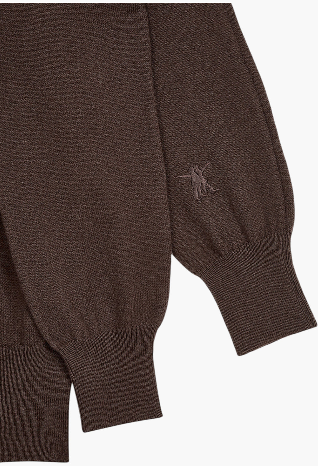 Sleeve Layered Cardigan, Brown - GLAM MODA