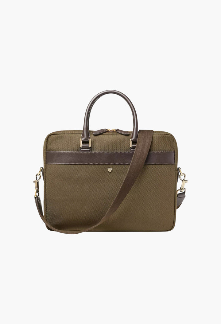 Slim Briefcase Woven Brief Case - GLAM MODA