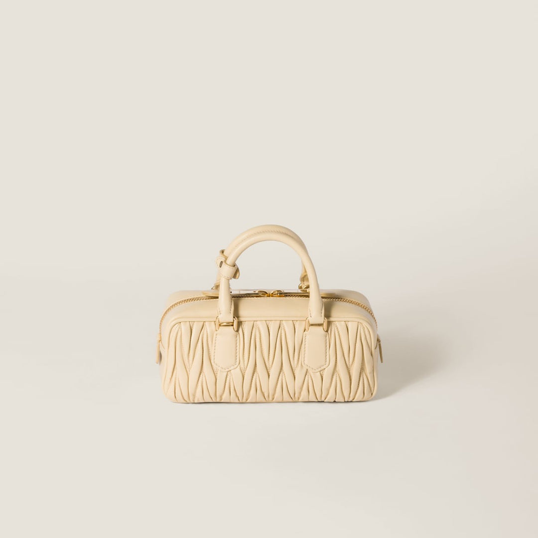 Soy Green - Arcadie Matelassé Nappa Leather Bag - GLAM MODA